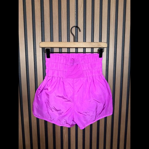 Free People Short Small Womens Purple High Rise FP Movement Lined - Picture 2 of 9